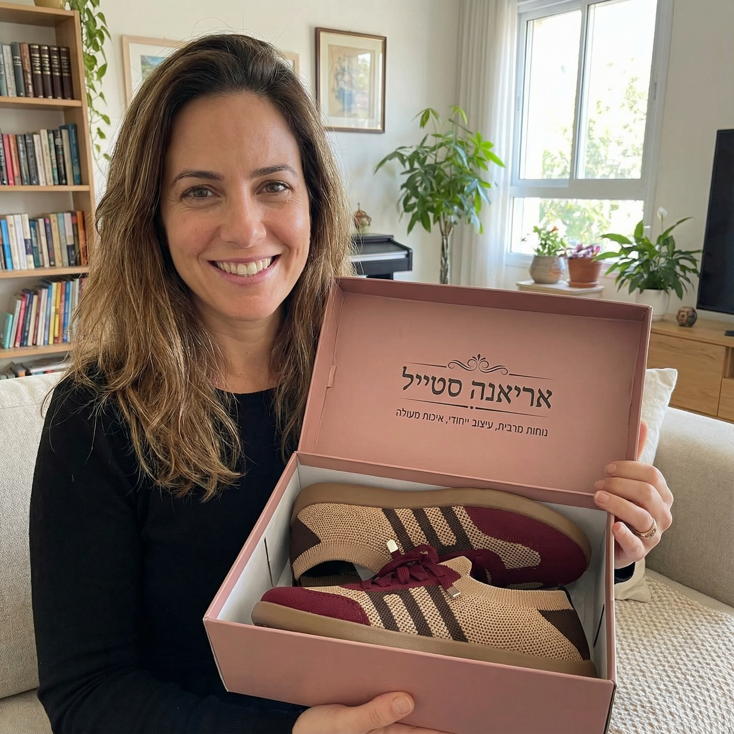 סניקרס אורטופדיות לנשים עם תמיכה חכמה ונוחות מרבית