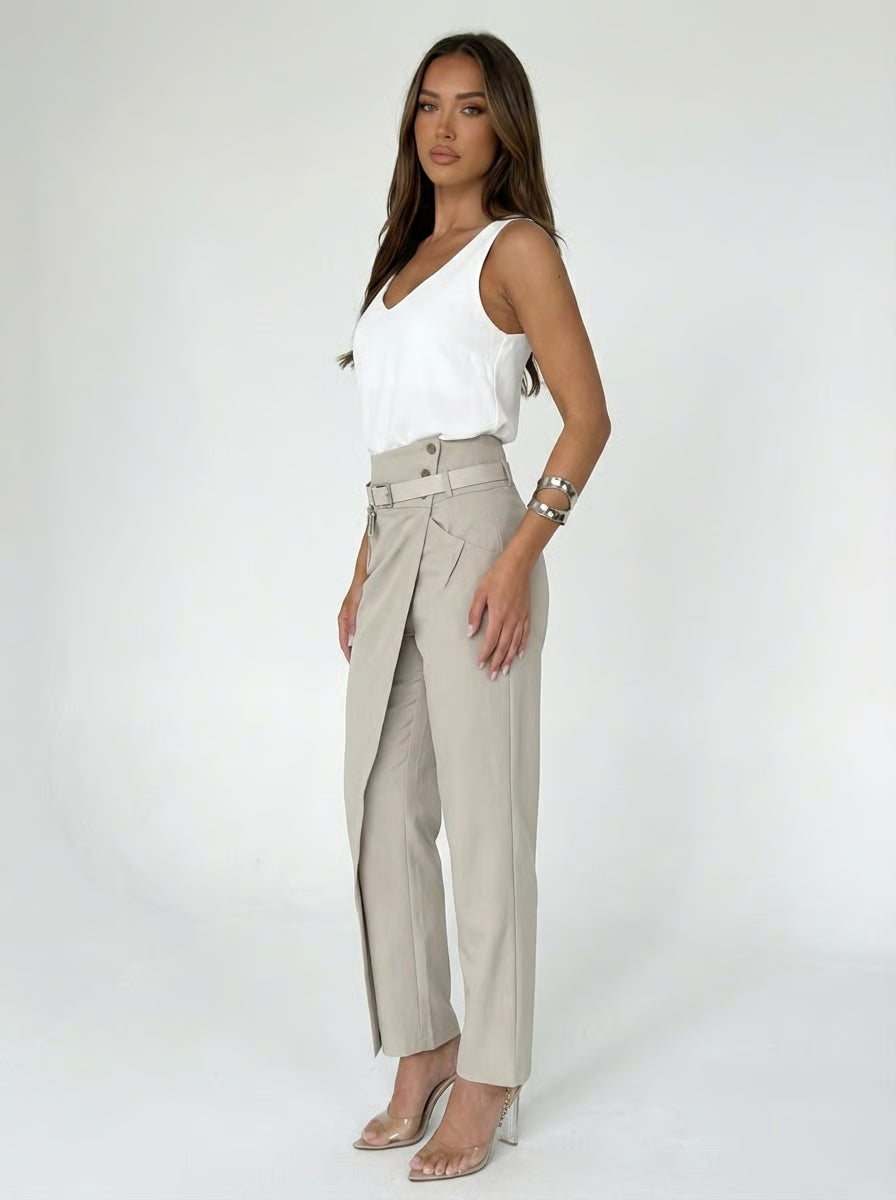 מכנסיים בעיצוב אריאנה סטייל - חגורה במתנה