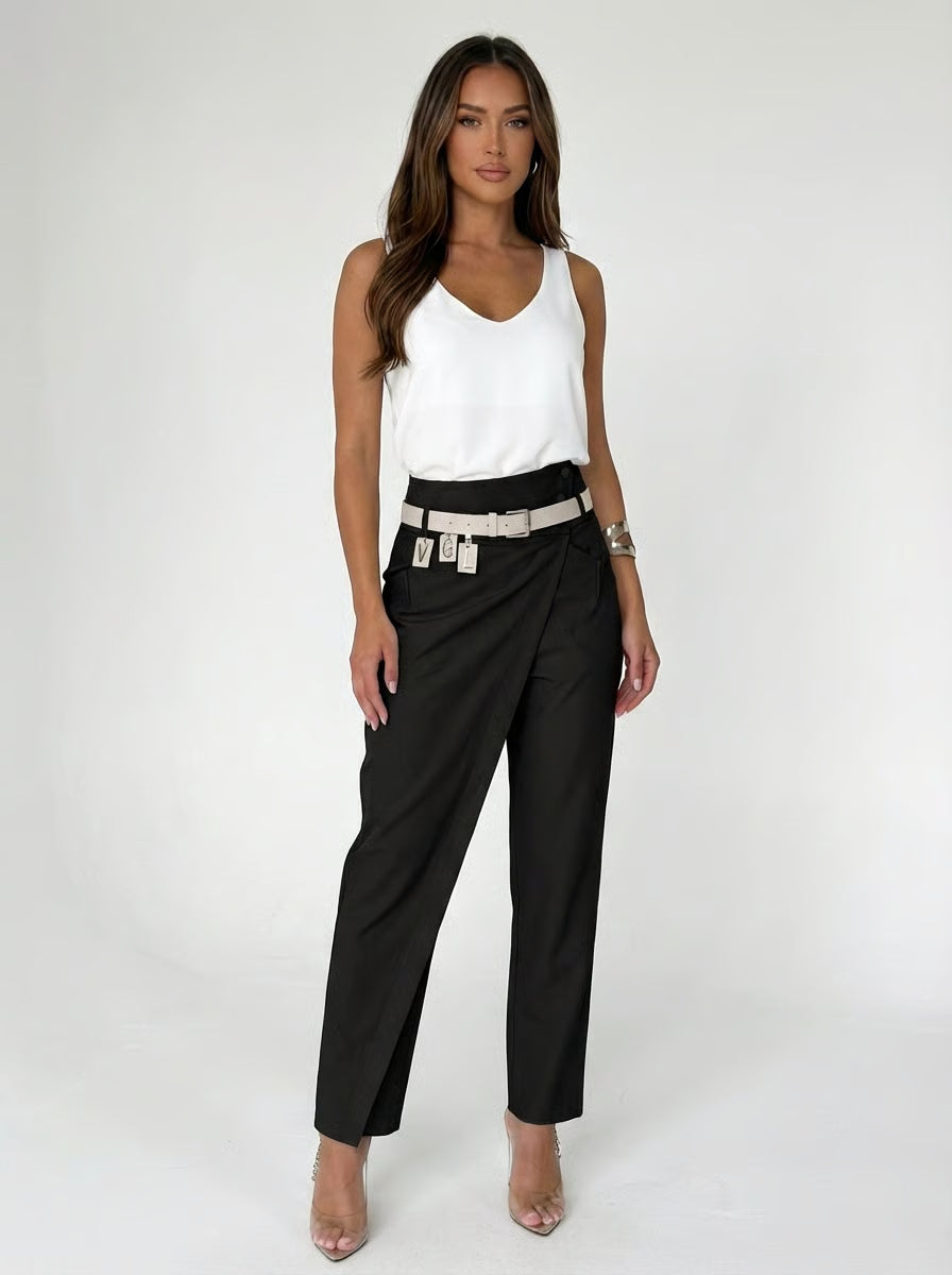 מכנסיים בעיצוב אריאנה סטייל - חגורה במתנה