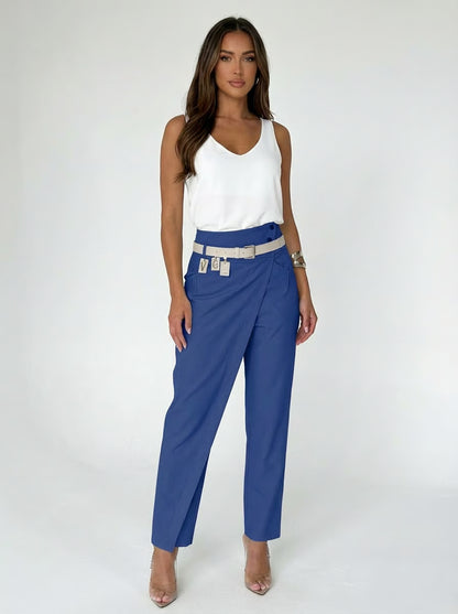 מכנסיים בעיצוב אריאנה סטייל - חגורה במתנה