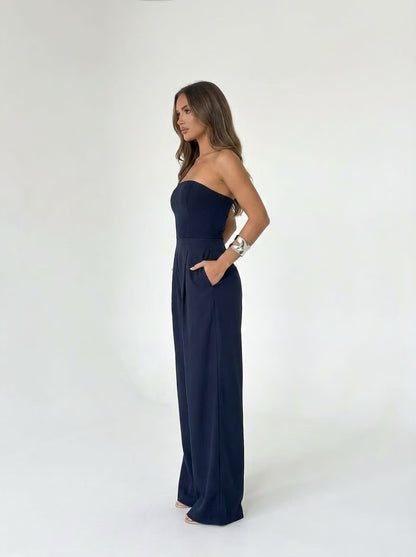 אוברול ערב מחטב לנשים – מראה יוקרתי ללא מאמץ